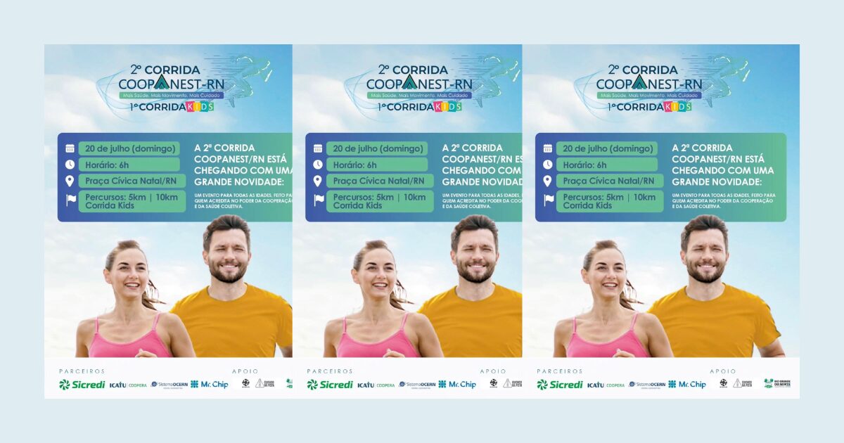 Vem aí a 2ª Corrida COOPANEST-RN – E a Mr. Chip é parceira dessa iniciativa!